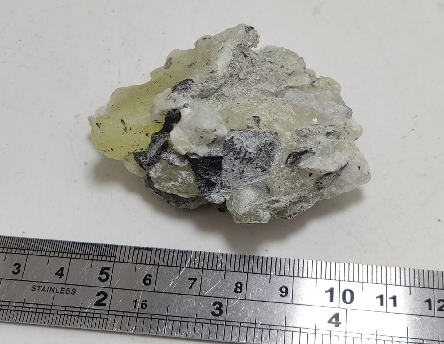 An Aesthetic Natural specimen of brucite with chromite 75 grams