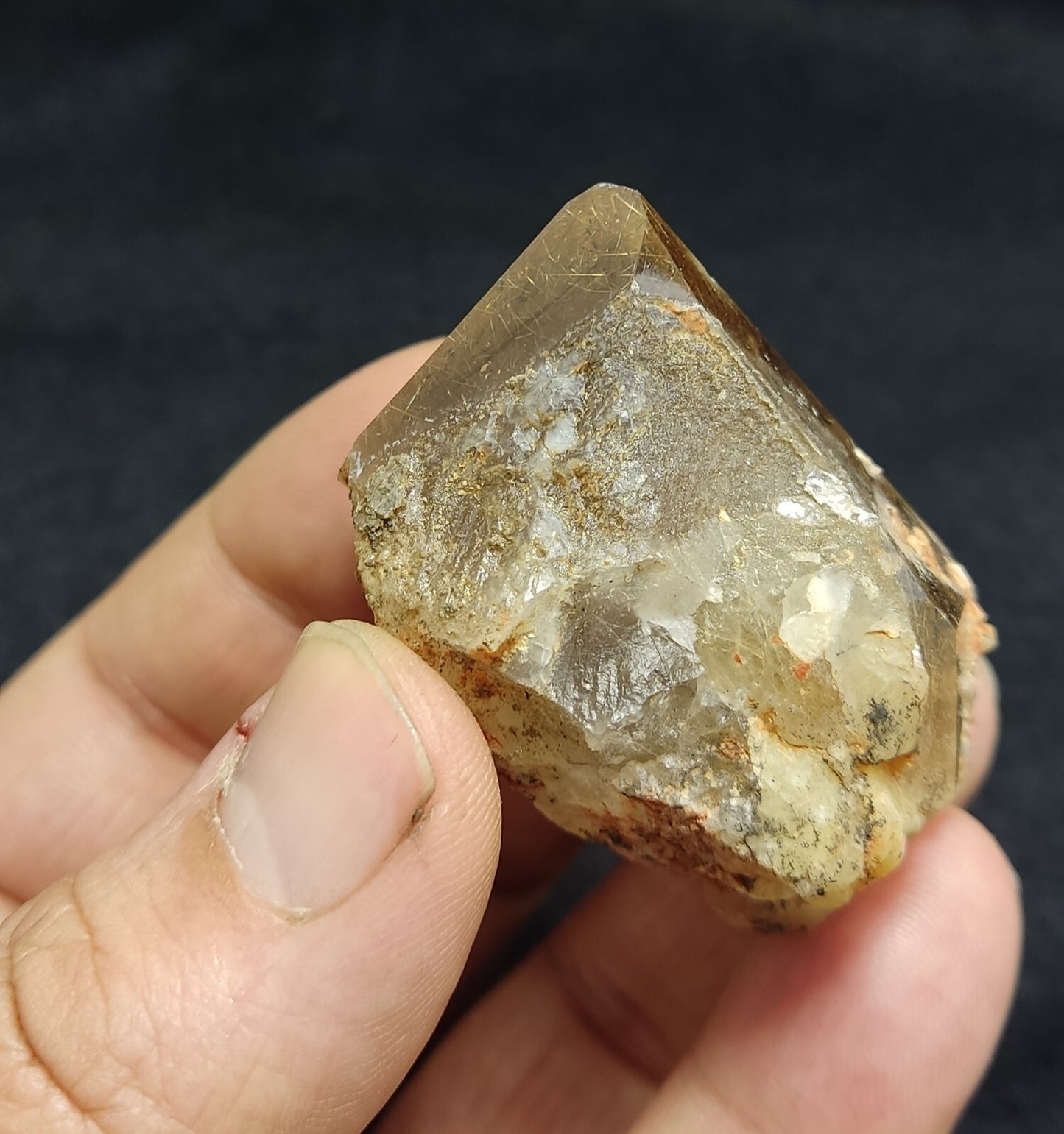 An amazing Astrophylite Quartz Crystal 73 grams