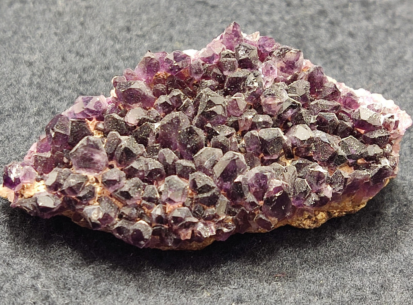 An Aesthetic specimen of druzy amethyst cluster 38 grams