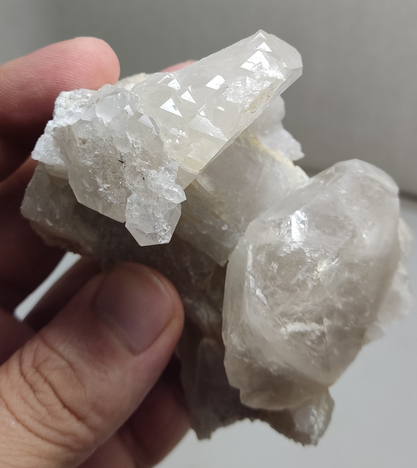 An Aesthetic Natural terminated gwindel Quartz on matrix 278 grams