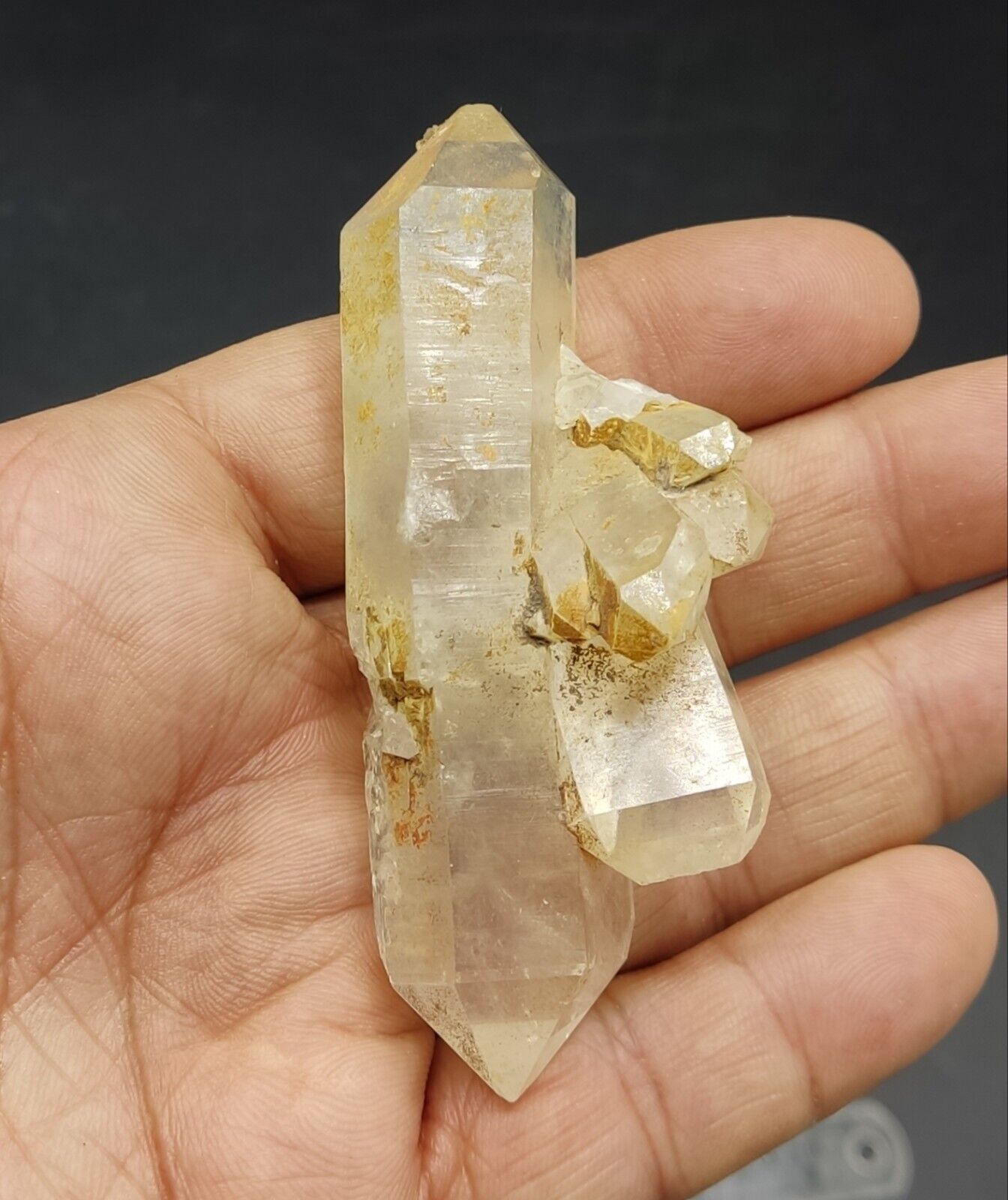 An Aesthetic gemmy double terminated Quartz crystal 68 grams