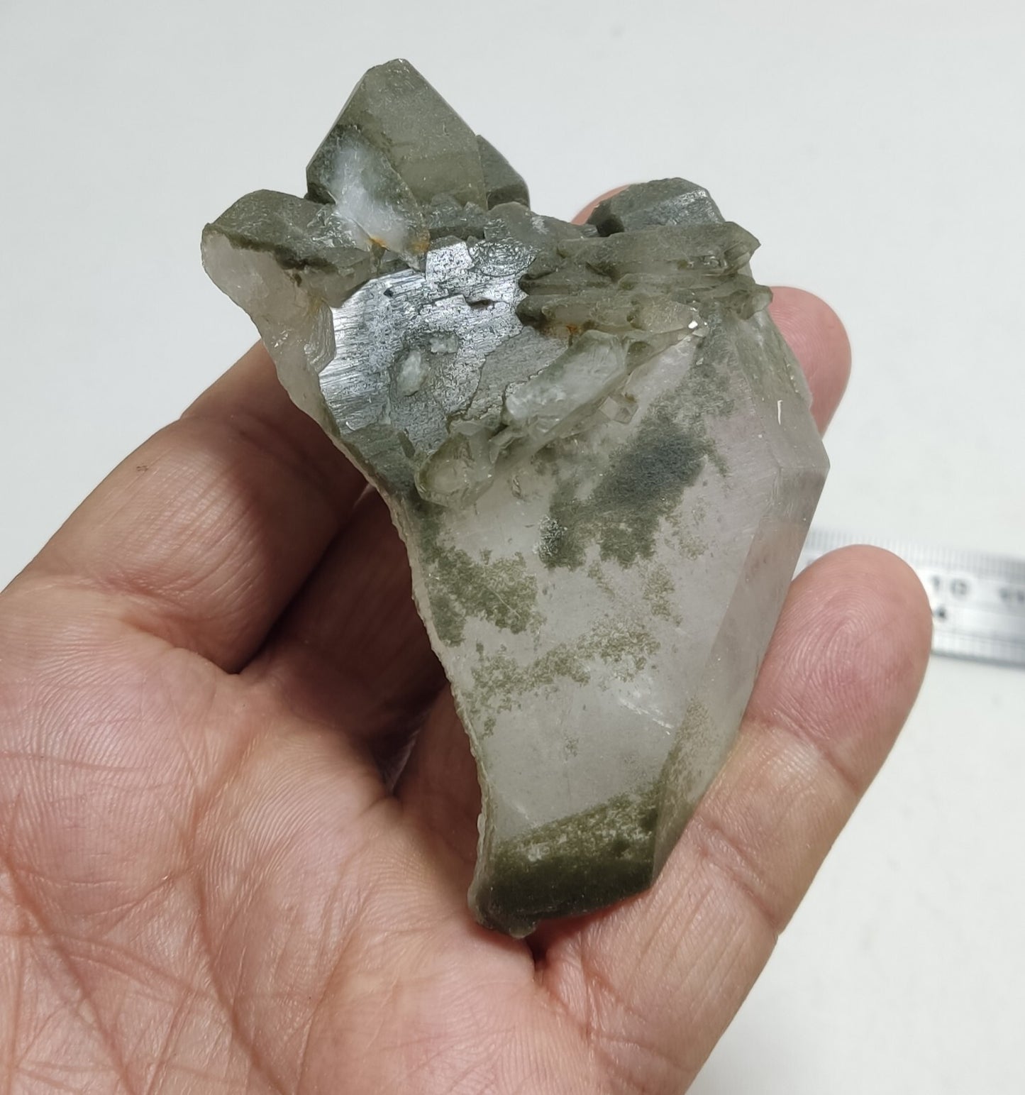 An Aesthetic Natural beautifully terminated Chlorite Quartz crystal 150 grams