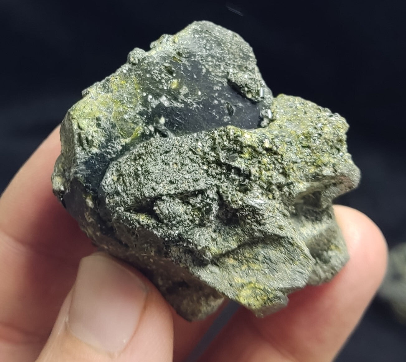 An Aesthetic Natural terminated epidote crystal specimen 109 grams