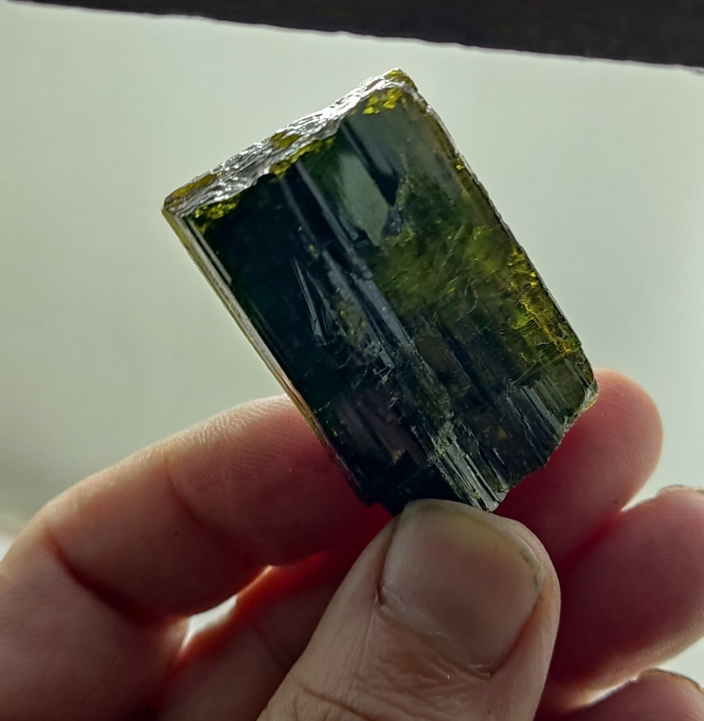 An Aesthetic specimen of epidote crystal 36 grams