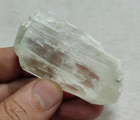 An Aesthetic terminated spodumene floater crystal specimen 75 grams