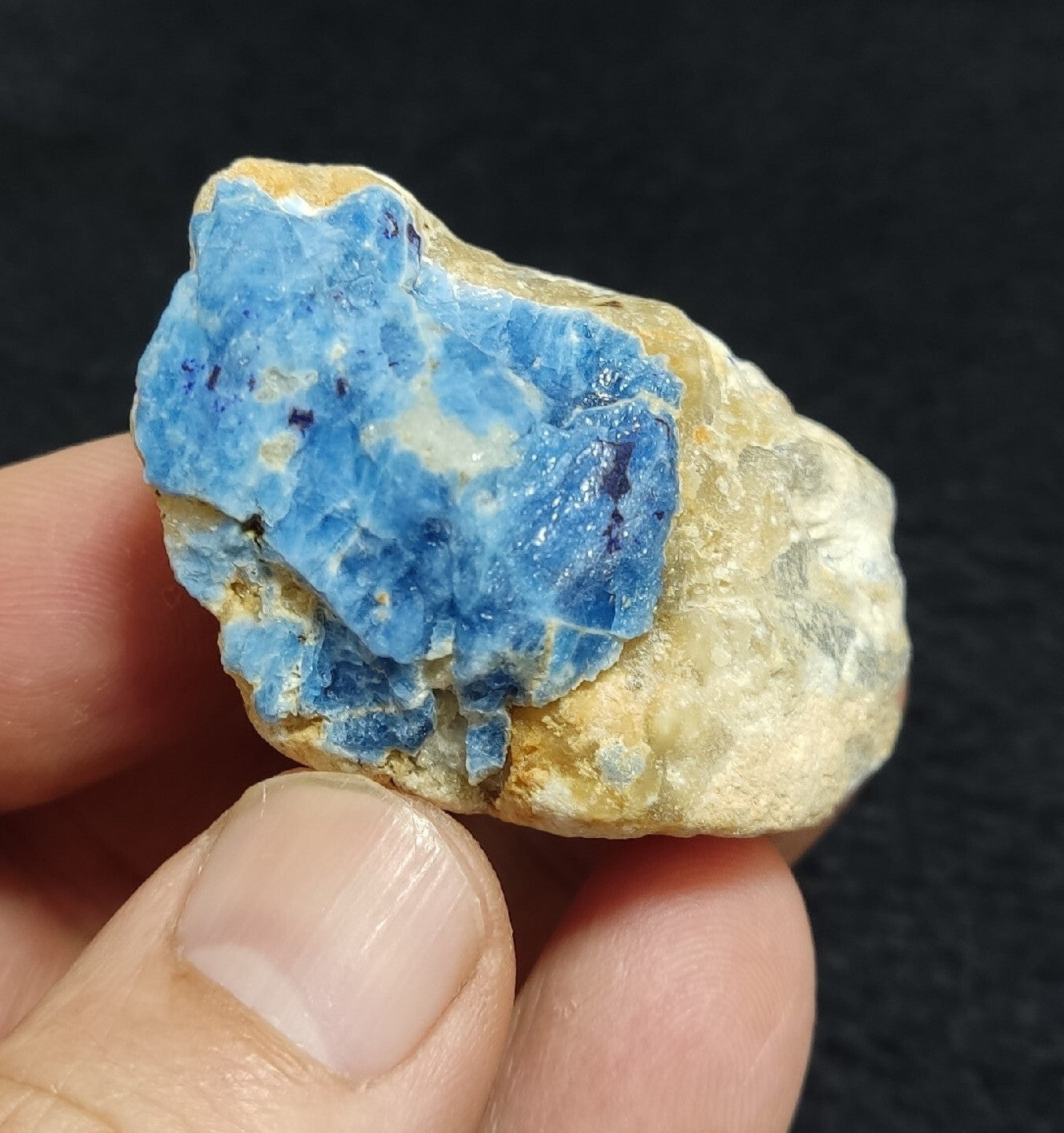 Fluorescent Afghanite on Matrix  66 grams