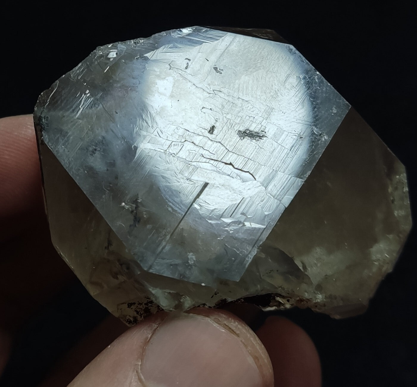 An Aesthetic terminated smoky quartz crystal 130 grams