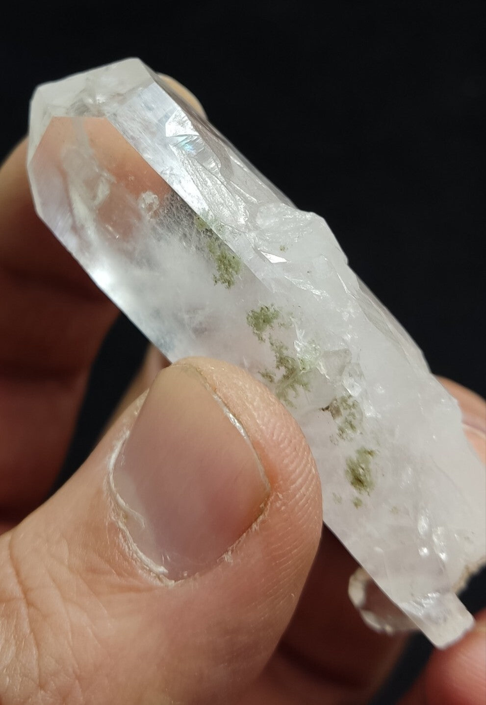 An Aesthetic terminated Quartz crystal with chlorite inclusions 27 grams