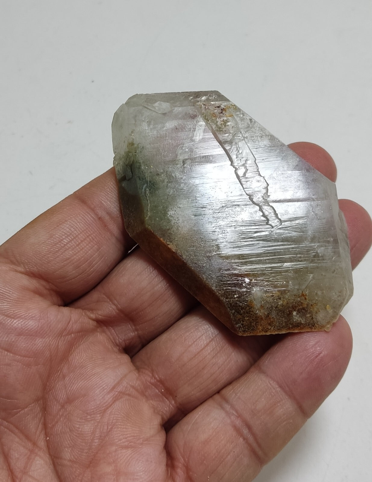 A very Aesthetic Natural beautifully terminated Chlorite Quartz crystal 76 grams