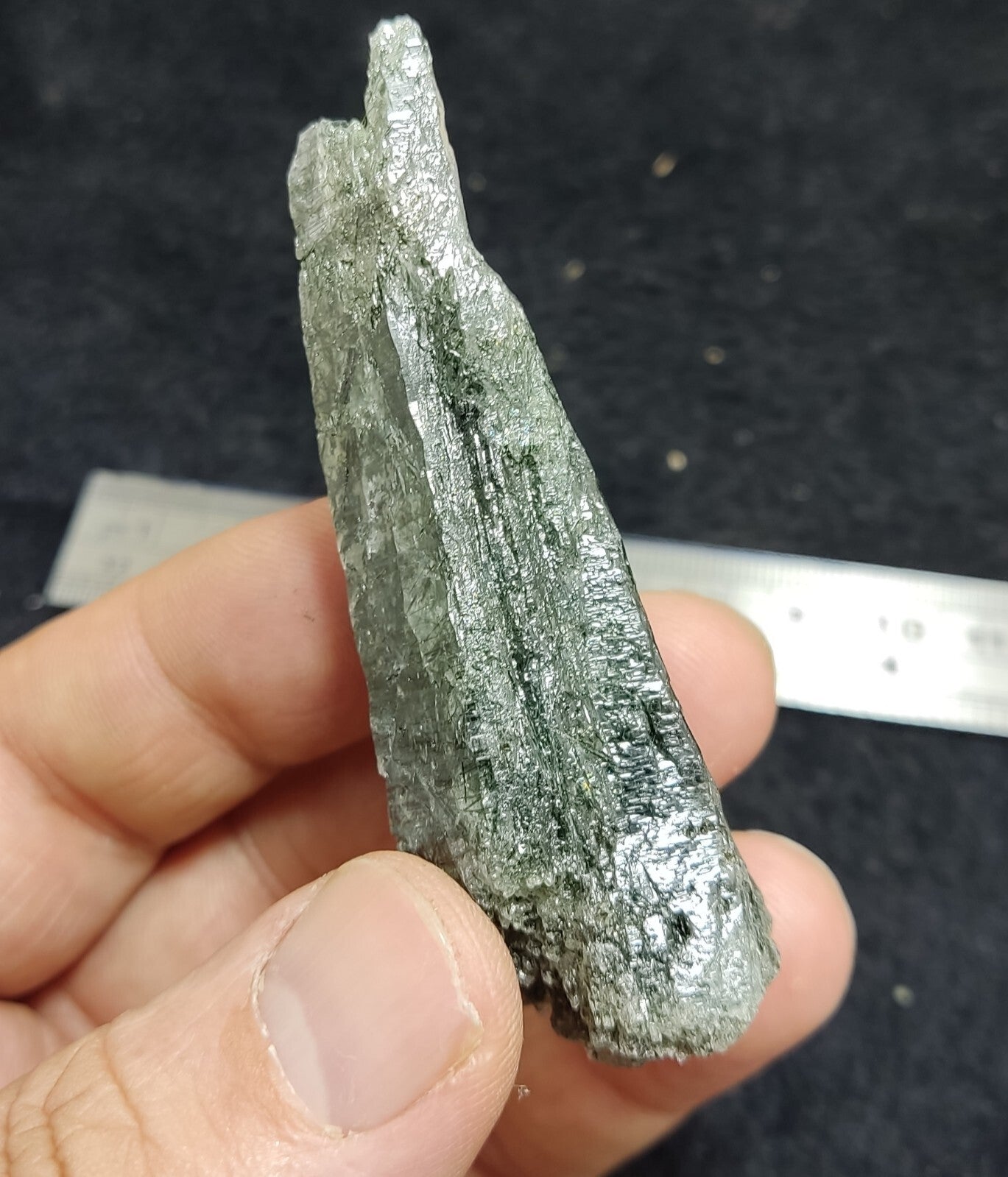 An Aesthetic Natural terminated Chlorite Quartz crystal specimen 39 grams