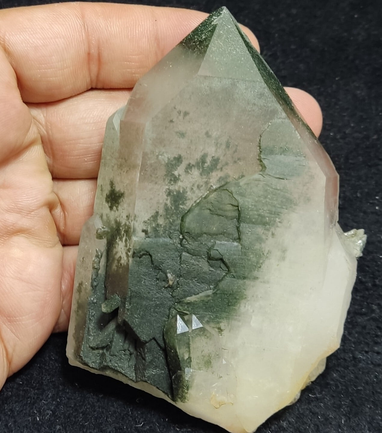 An Aesthetic terminated chlorite Quartz specimen 279 grams