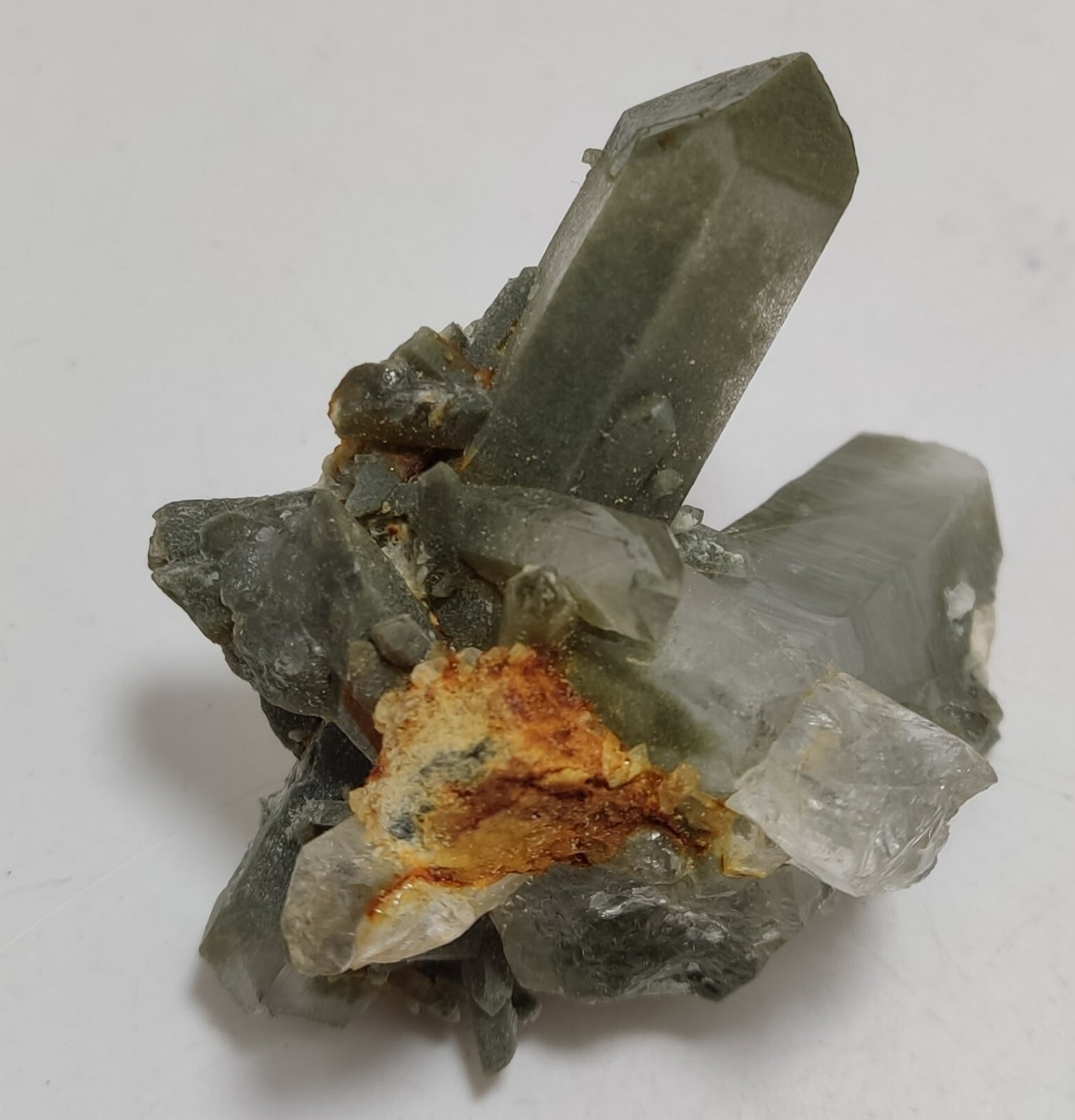 An Aesthetic Natural terminated chlorite Quartz specimen 90 grams