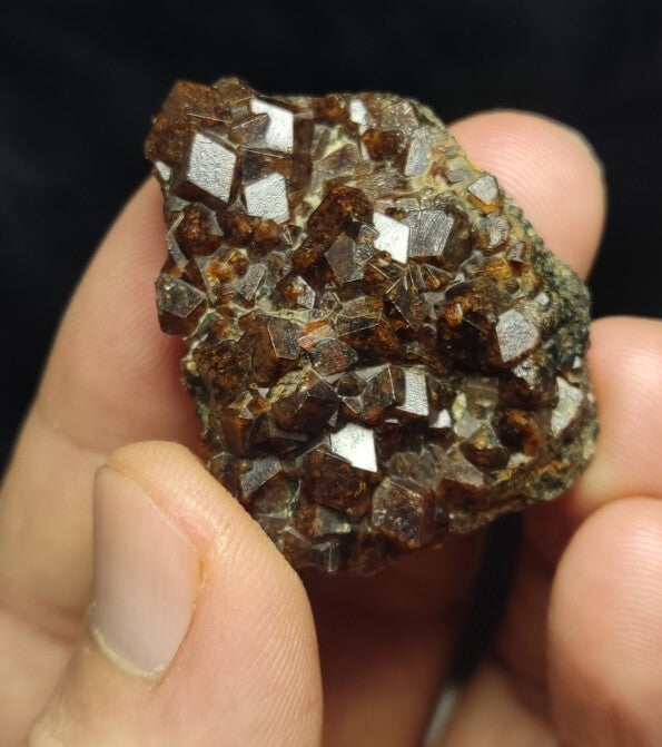 Natural Andradite Garnets Cluster 33 grams