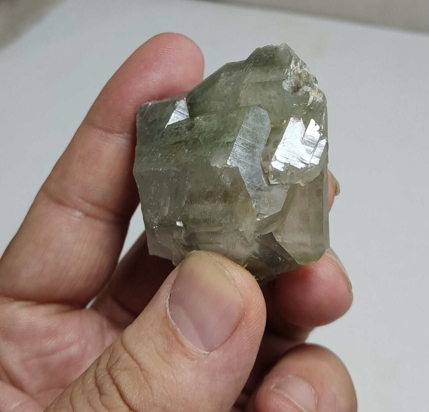 An Aesthetic Natural beautifully terminated Chlorite Quartz specimen 57 grams