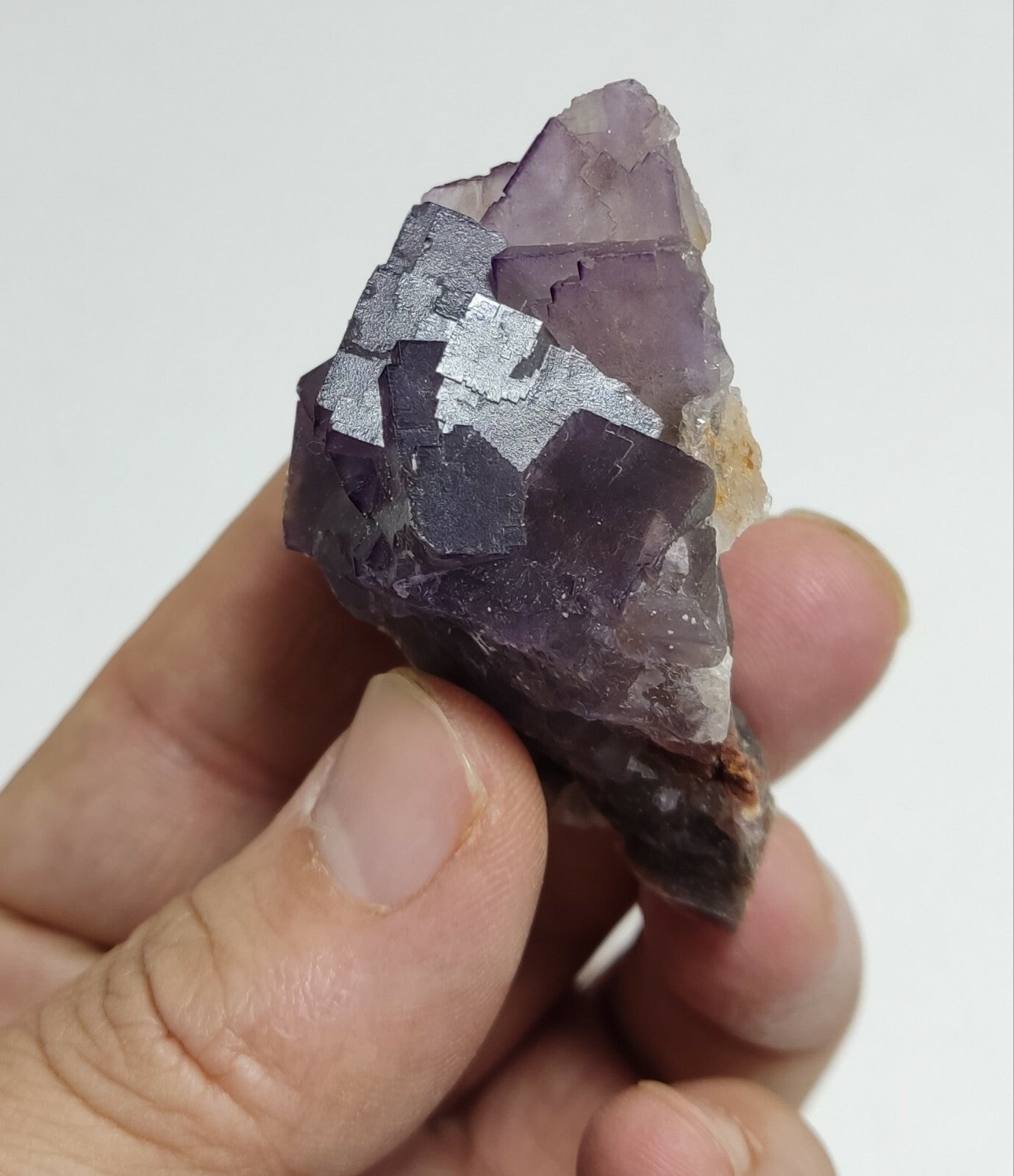 An amazing specimen of cubic purplish color Fluorite 73 grams