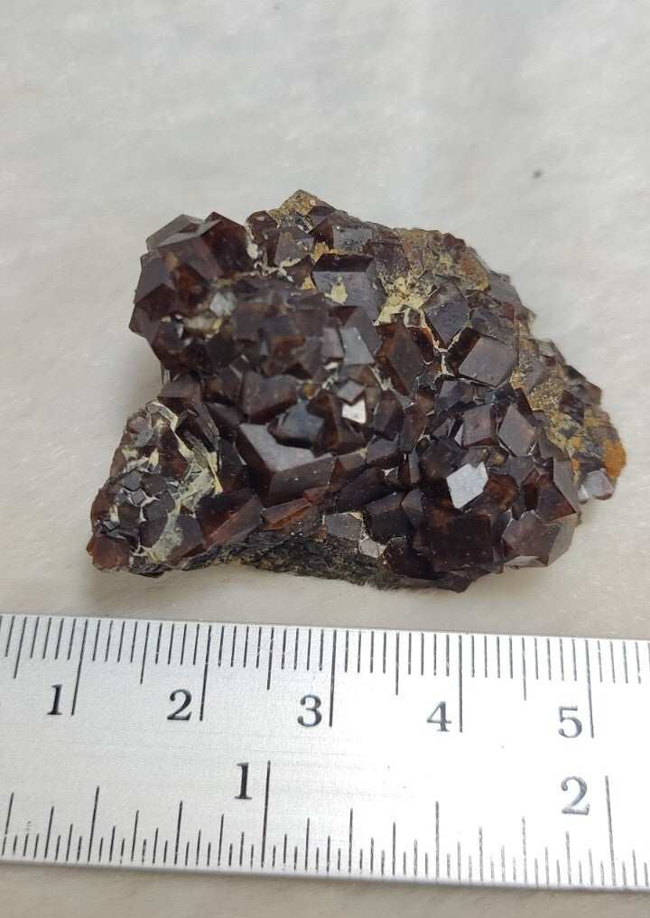 Natural Andradite Garnets Cluster 51 grams