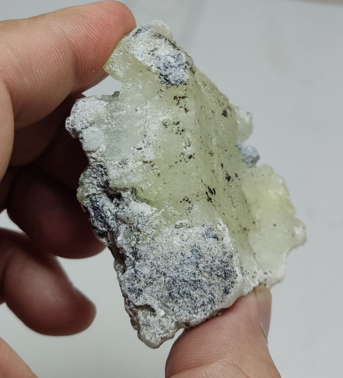 An Aesthetic Natural specimen of brucite with chromite 73 grams