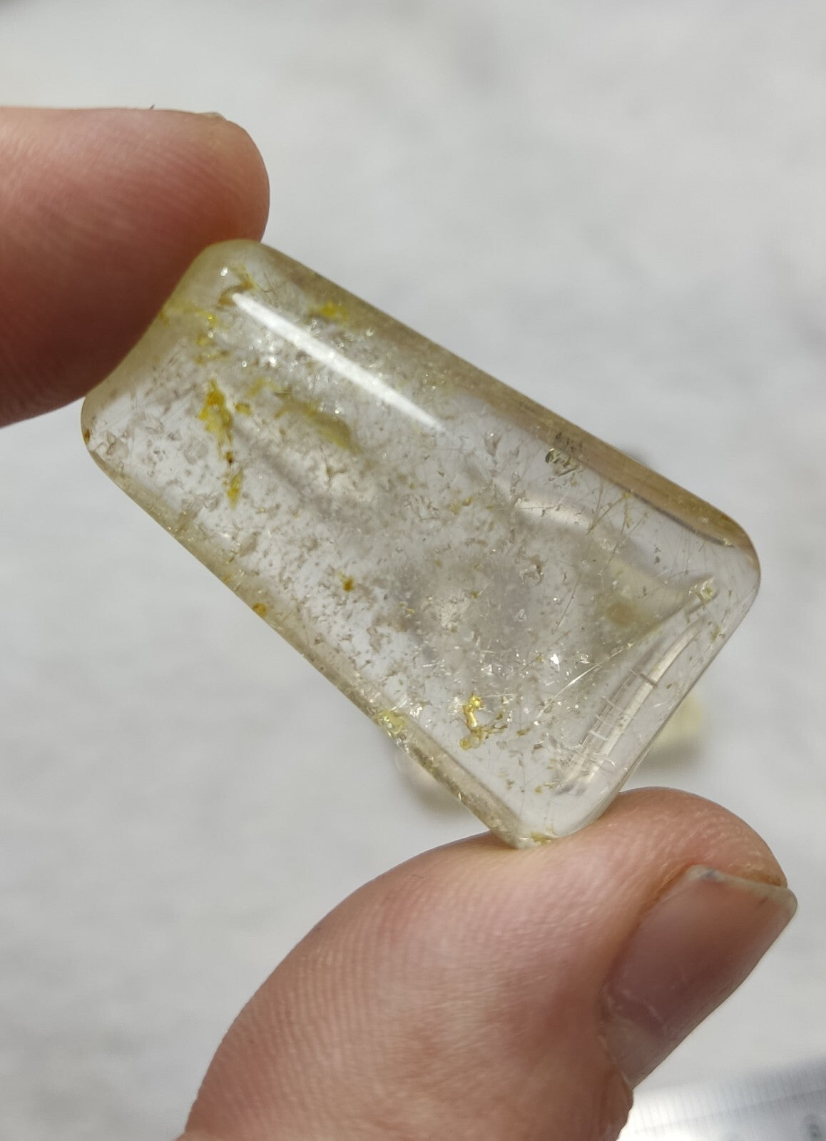 An amazing lot of Rutilated polished quartz tumbles 53 grams