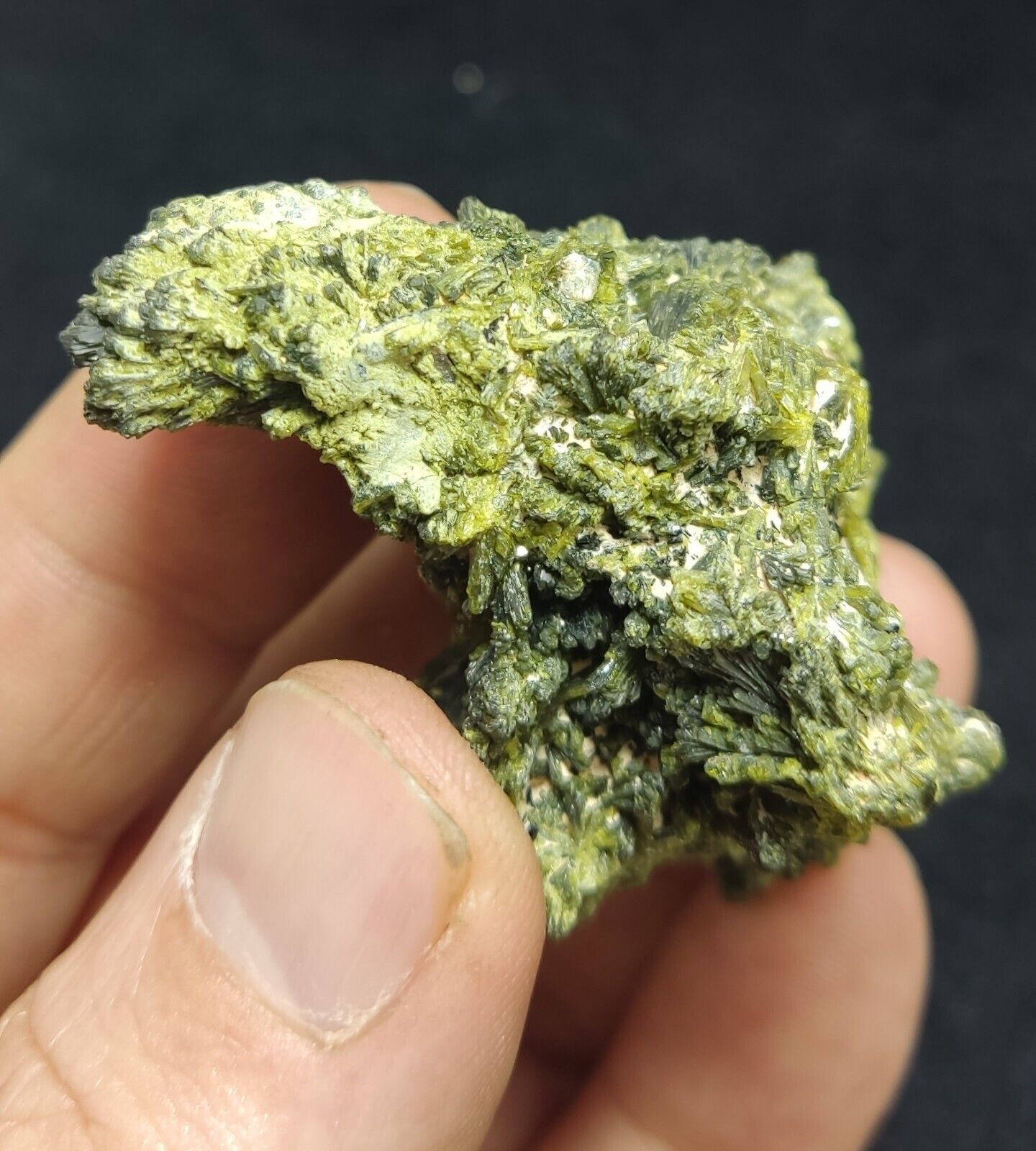 An Aesthetic specimen of epidote cluster 55 grams