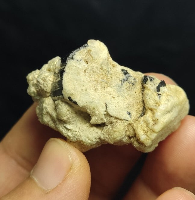 Natural Terminated Black Tourmaline Crystal on Matrix 35 grams