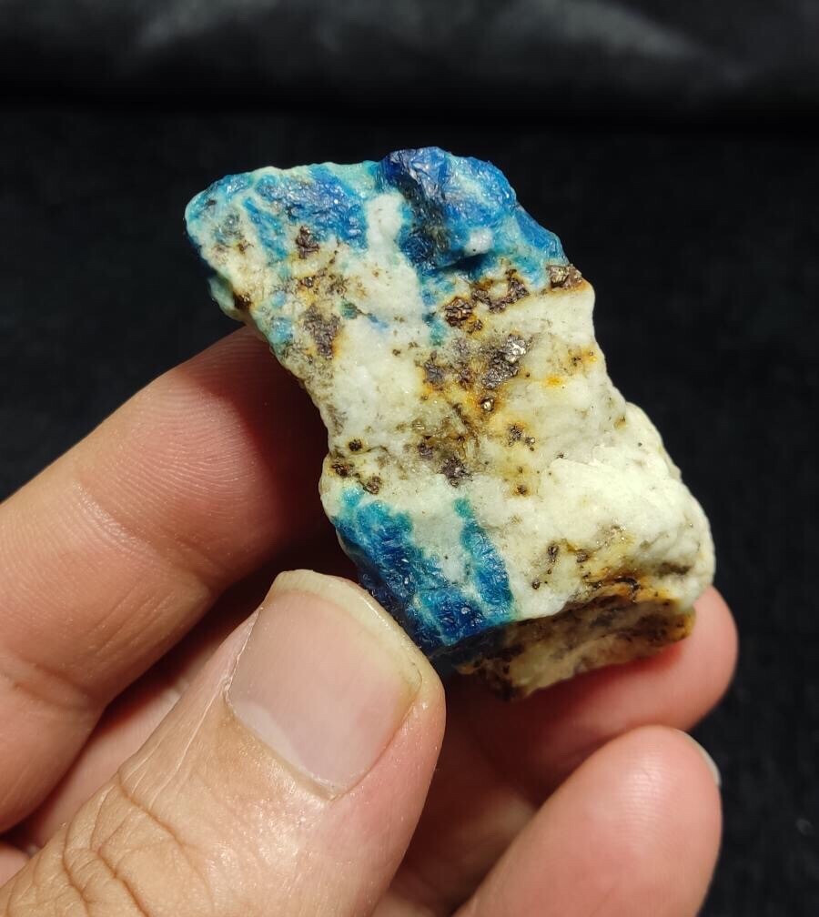 Blue Fluorescent Lazurite In Matrix 48 Grams