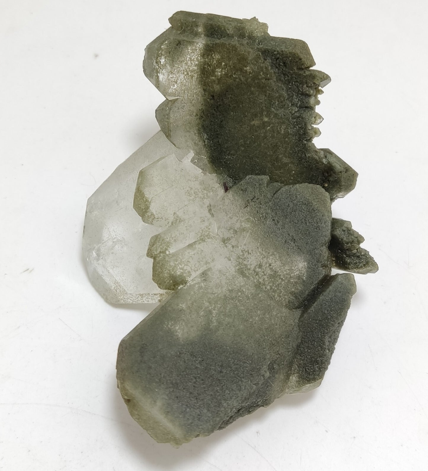 An Aesthetic Natural beautifully terminated Chlorite Quartz cluster 113 grams