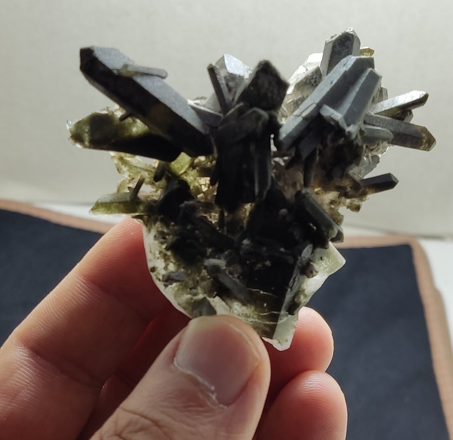 An Aesthetic Natural beautifully terminated Chlorite Quartz cluster 65 grams