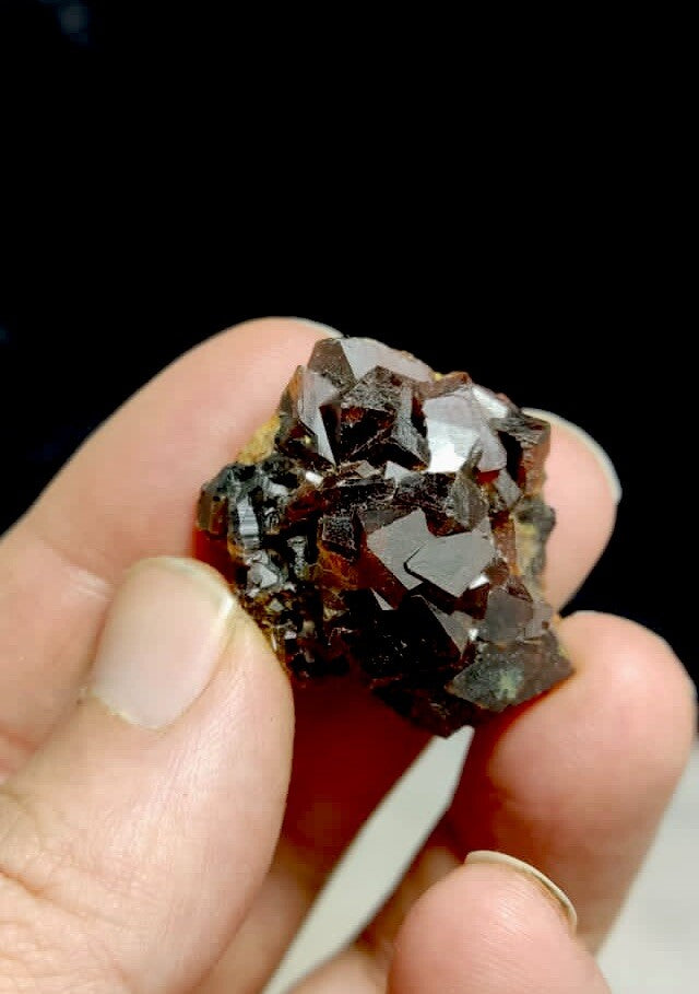 Natural Andradite Garnet Cluster 26 Grams