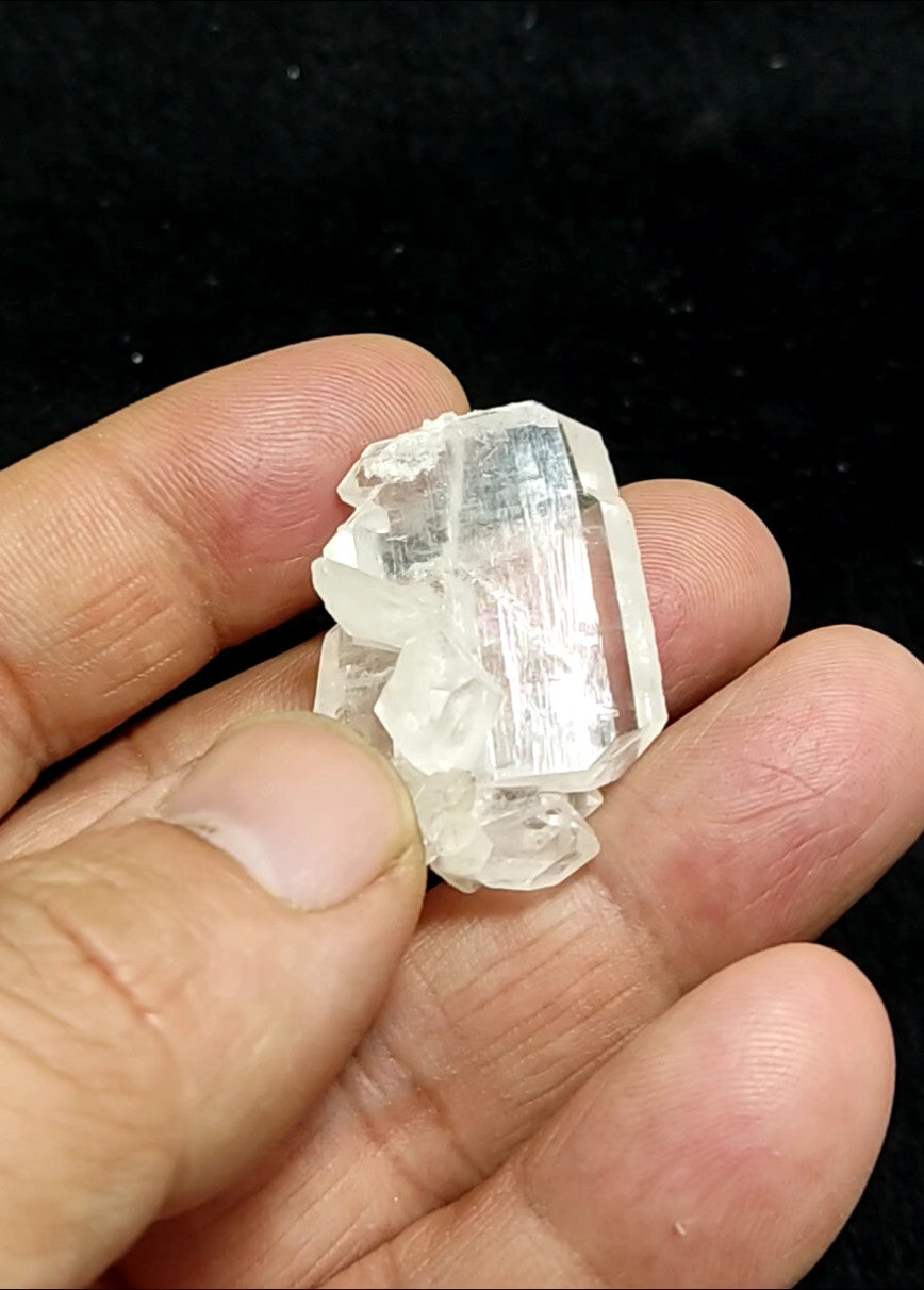 An amazing specimen of terminated faden Quartz crystal 10.5 grams