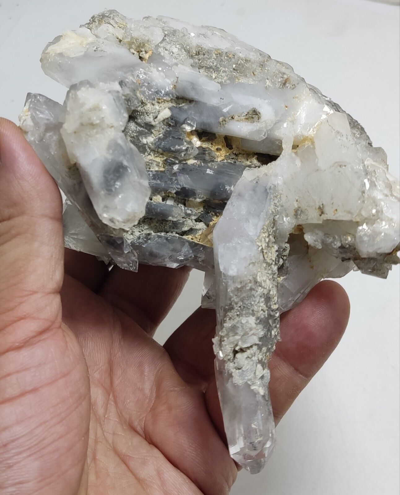 An Aesthetic Natural terminated chlorite quartz specimen 584 grams