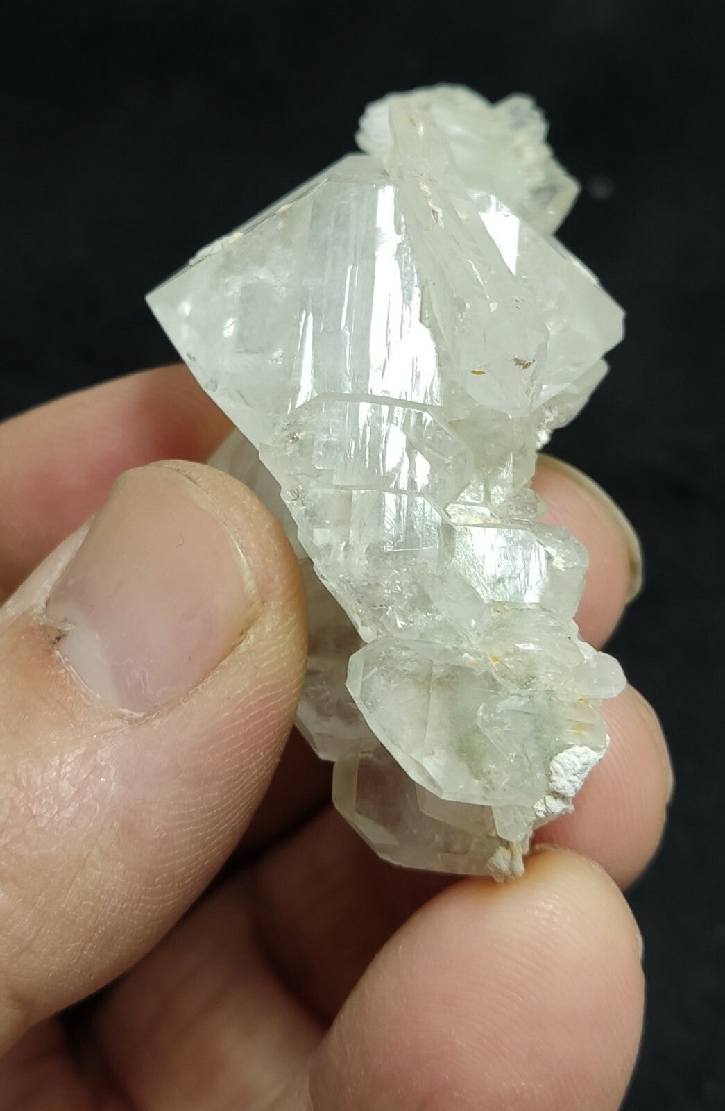 An amazing specimen of terminated faden Quartz crystal 45 grams