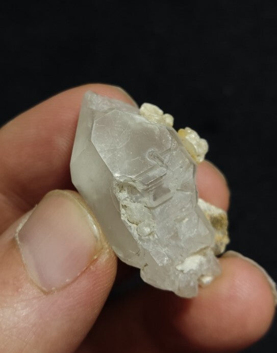 Miniature Etched Natural Smoky Quartz Double Terminated 15 grams