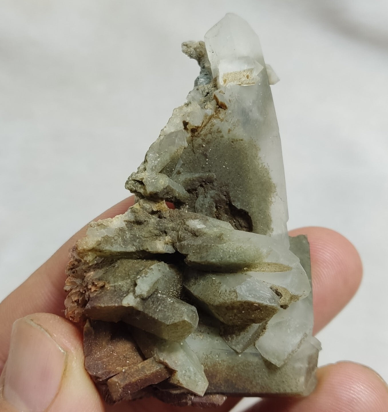An Aesthetic terminated chlorite Quartz specimen 47 grams