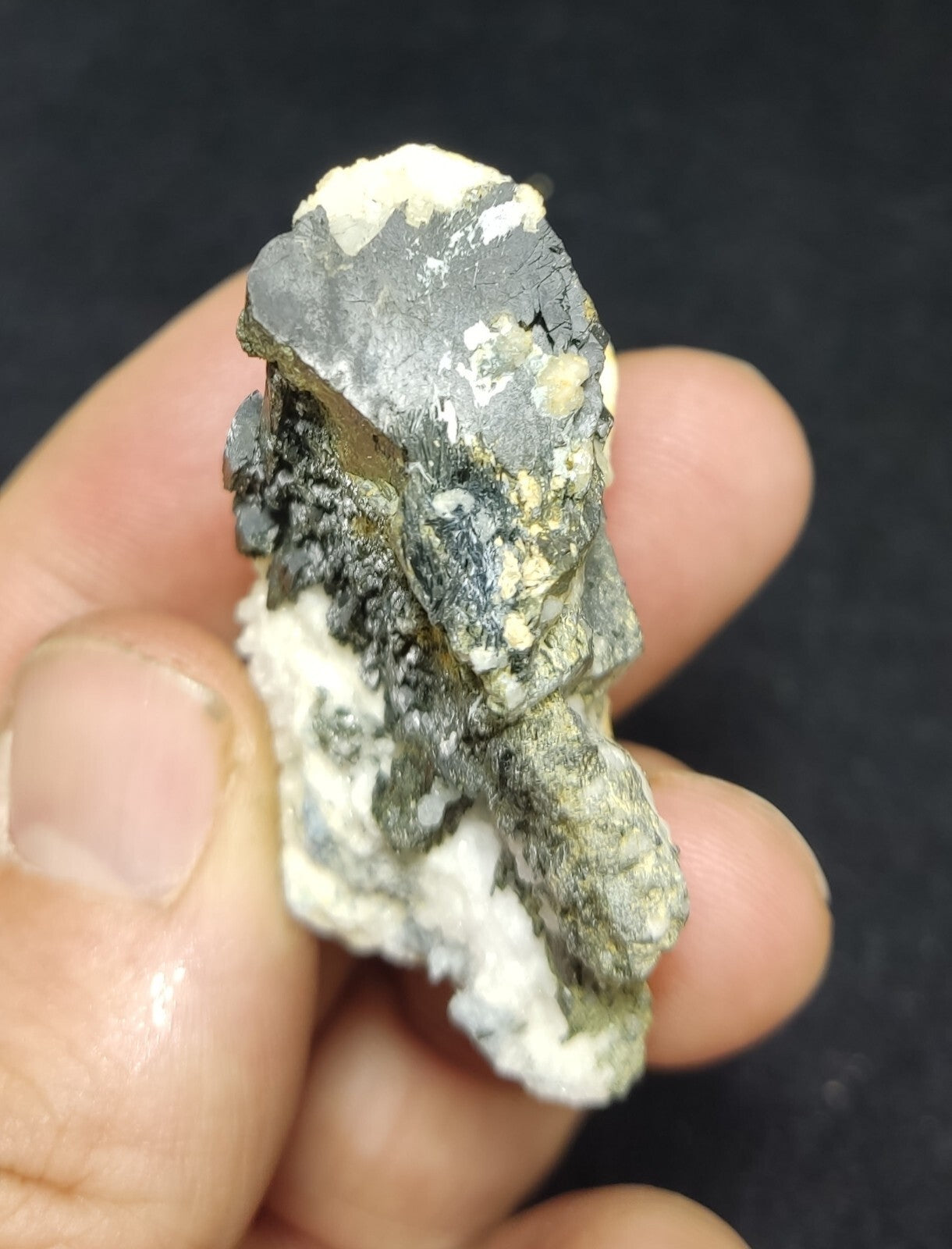 An Aesthetic specimen of epidote in matrix 39 grams