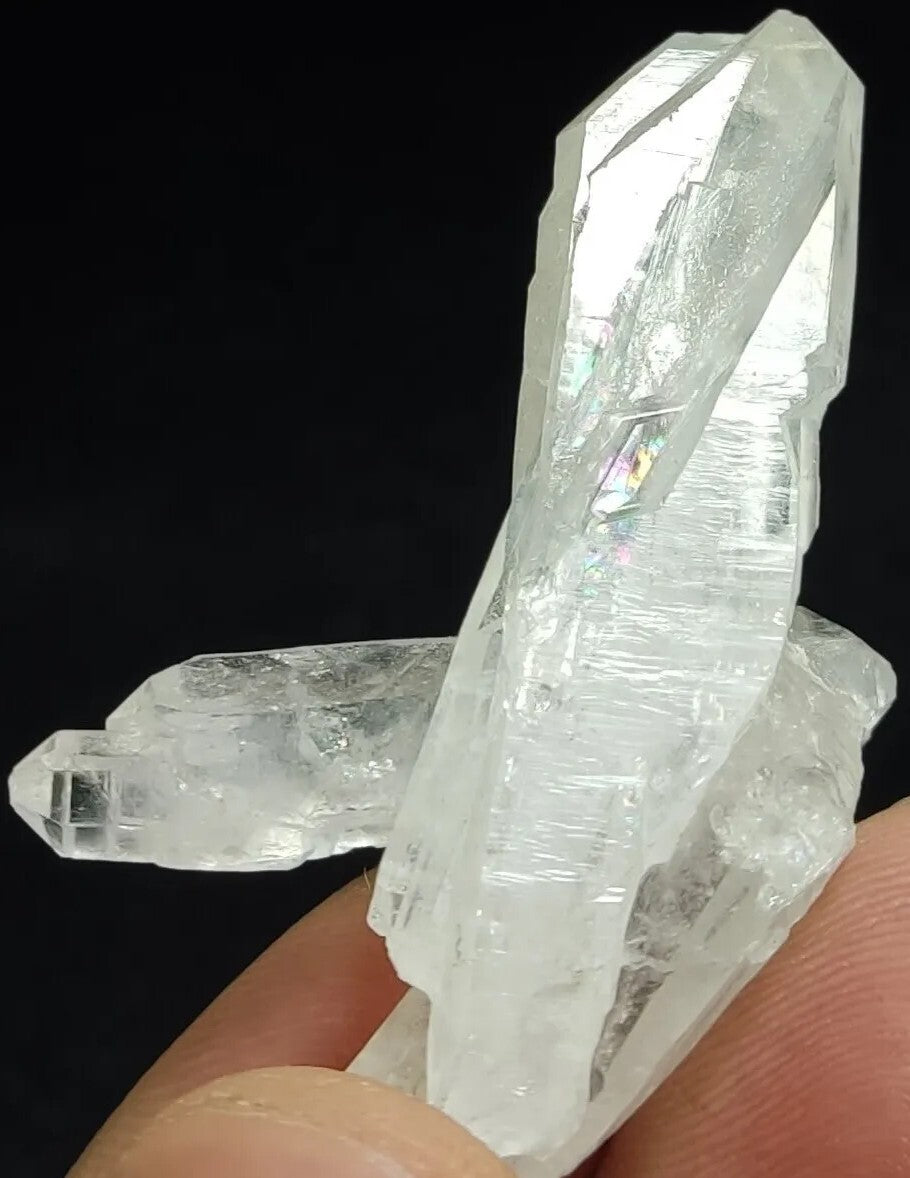 An Aesthetic terminated specimen of Faden Quartz crystal 13 grams