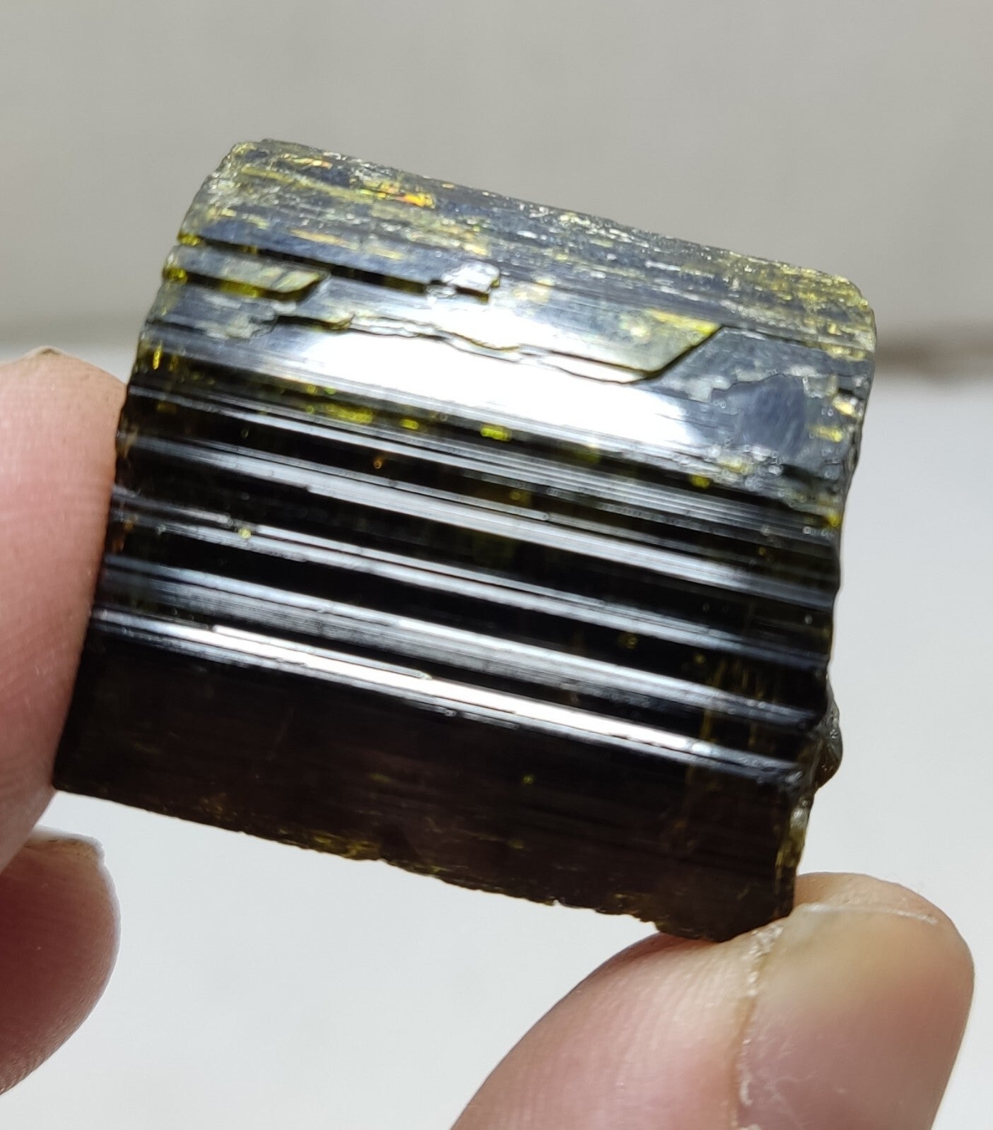 An Aesthetic specimen of epidote crystal 30 grams