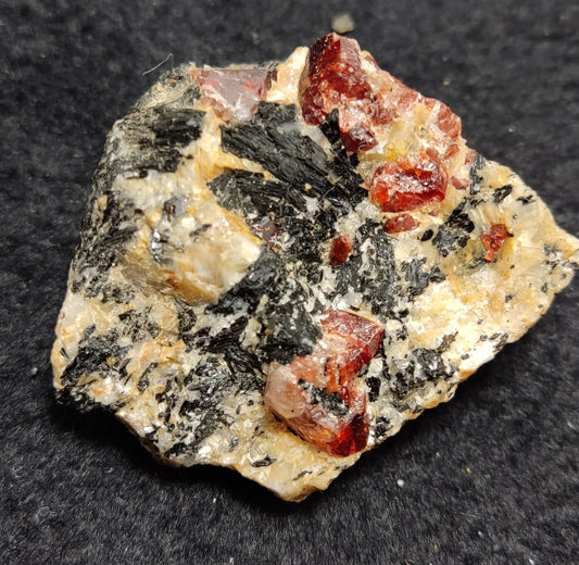 An Aesthetic specimen of zircon crytsals with biotite 64 grams