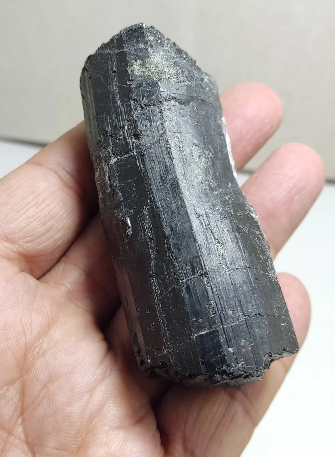 An aesthetic Specimen of black tourmaline crystal 206 grams