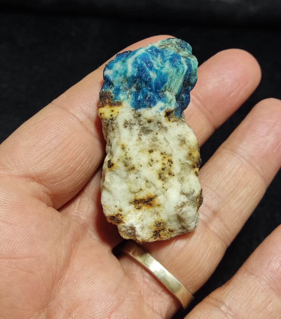 Blue Fluorescent Lazurite In Matrix 48 Grams