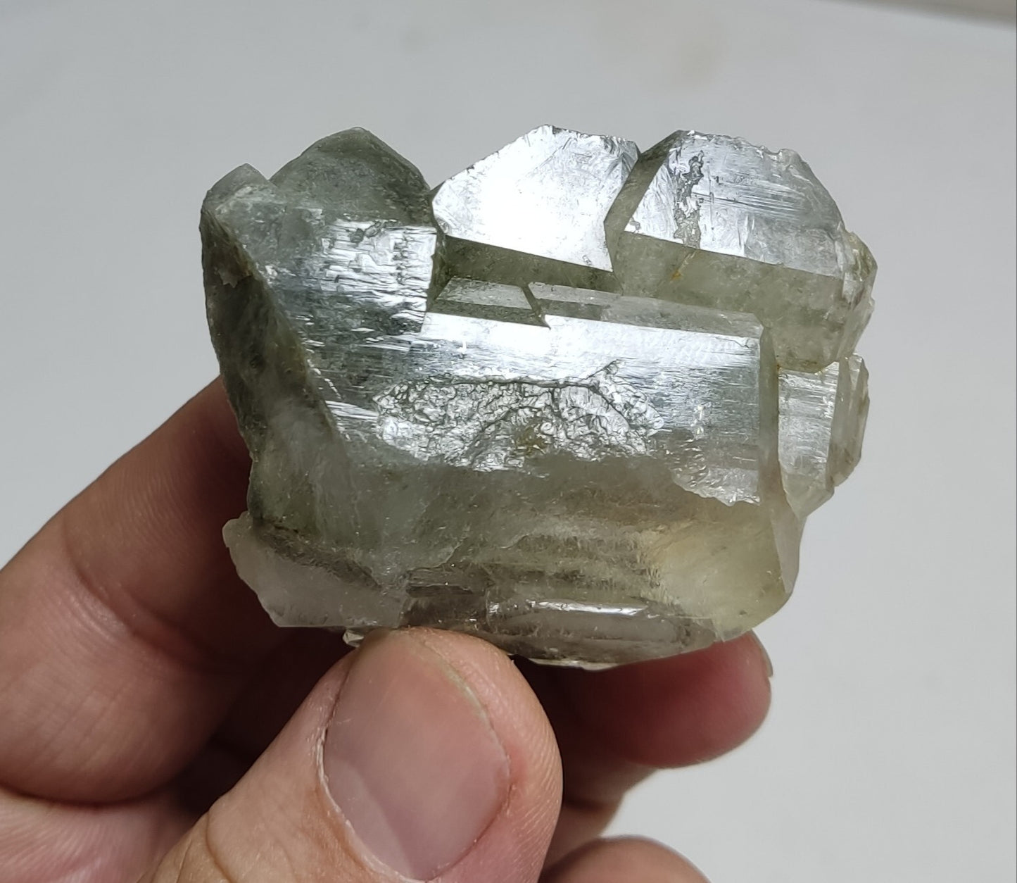 An Aesthetic Natural beautifully terminated Chlorite Quartz specimen 57 grams