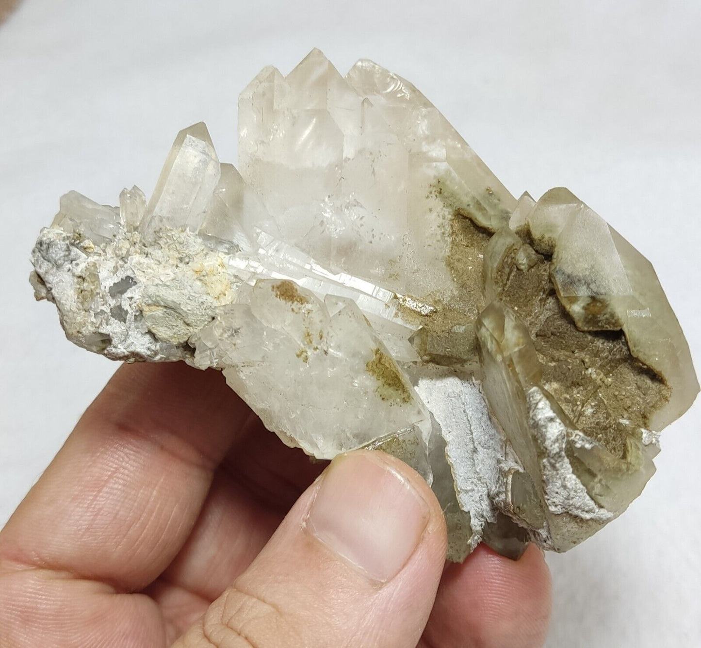 An Aesthetic Natural beautifully terminated Chlorite Quartz cluster 229 grams