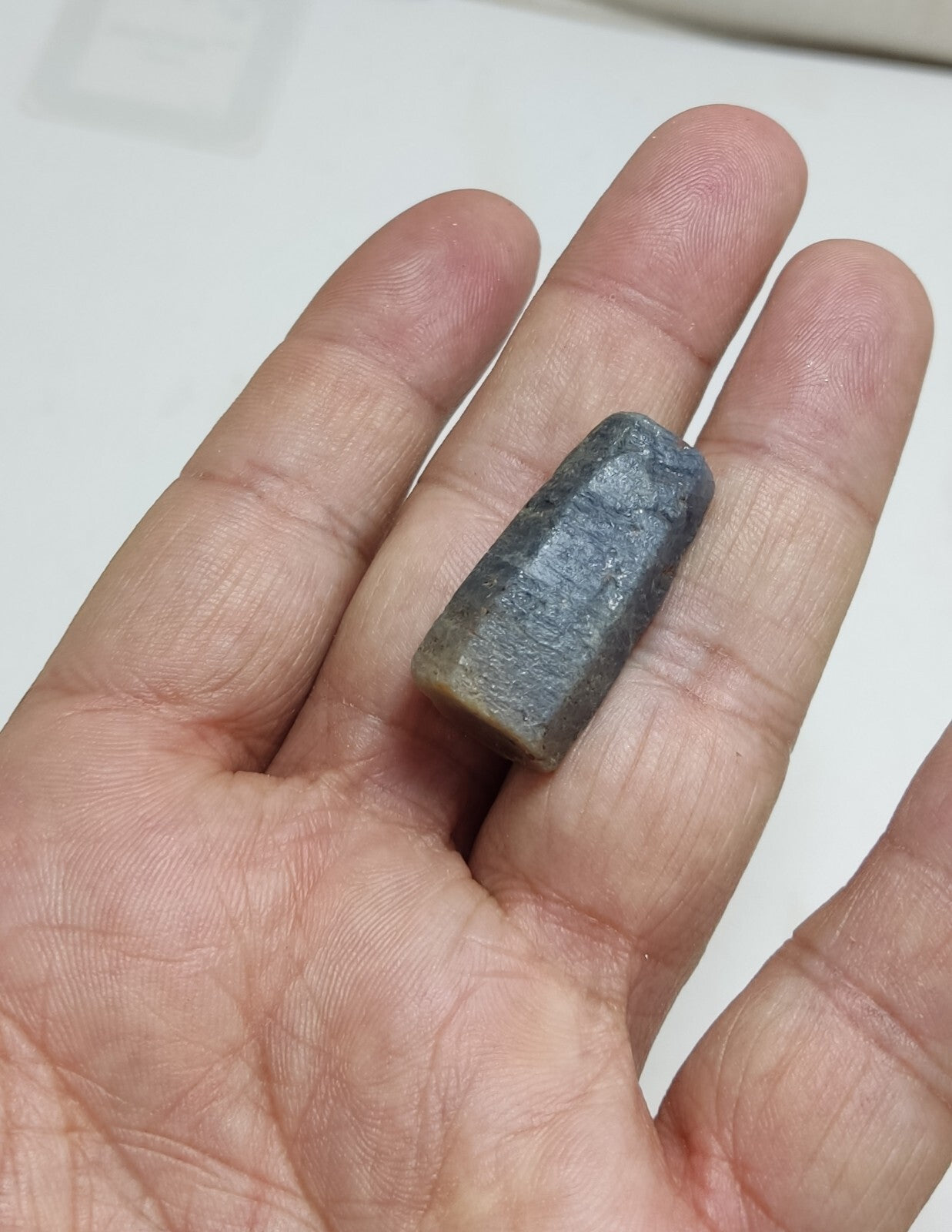 An aesthetic specimen of terminated sapphire crystal 17 grams