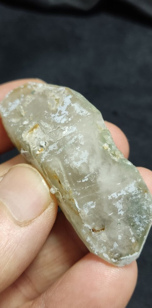 Terminated Smoky Light Blue Quartz with possibly Chlorite inclusions 24 grams