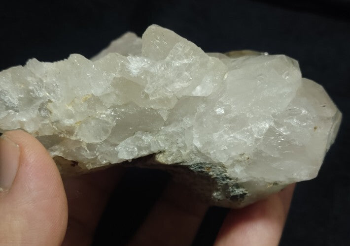 Natural terminated Quartz Specimen with Siderite 412 grams