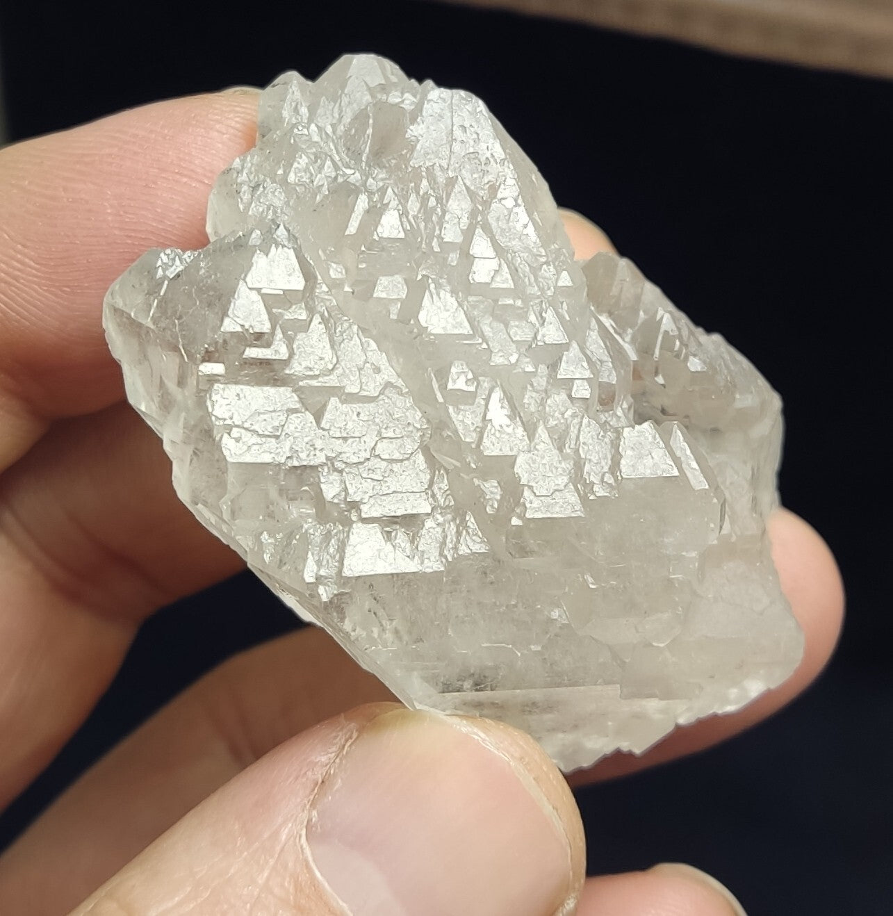 A very Aesthetic Natural terminated gwindel like Quartz crystal 51 grams