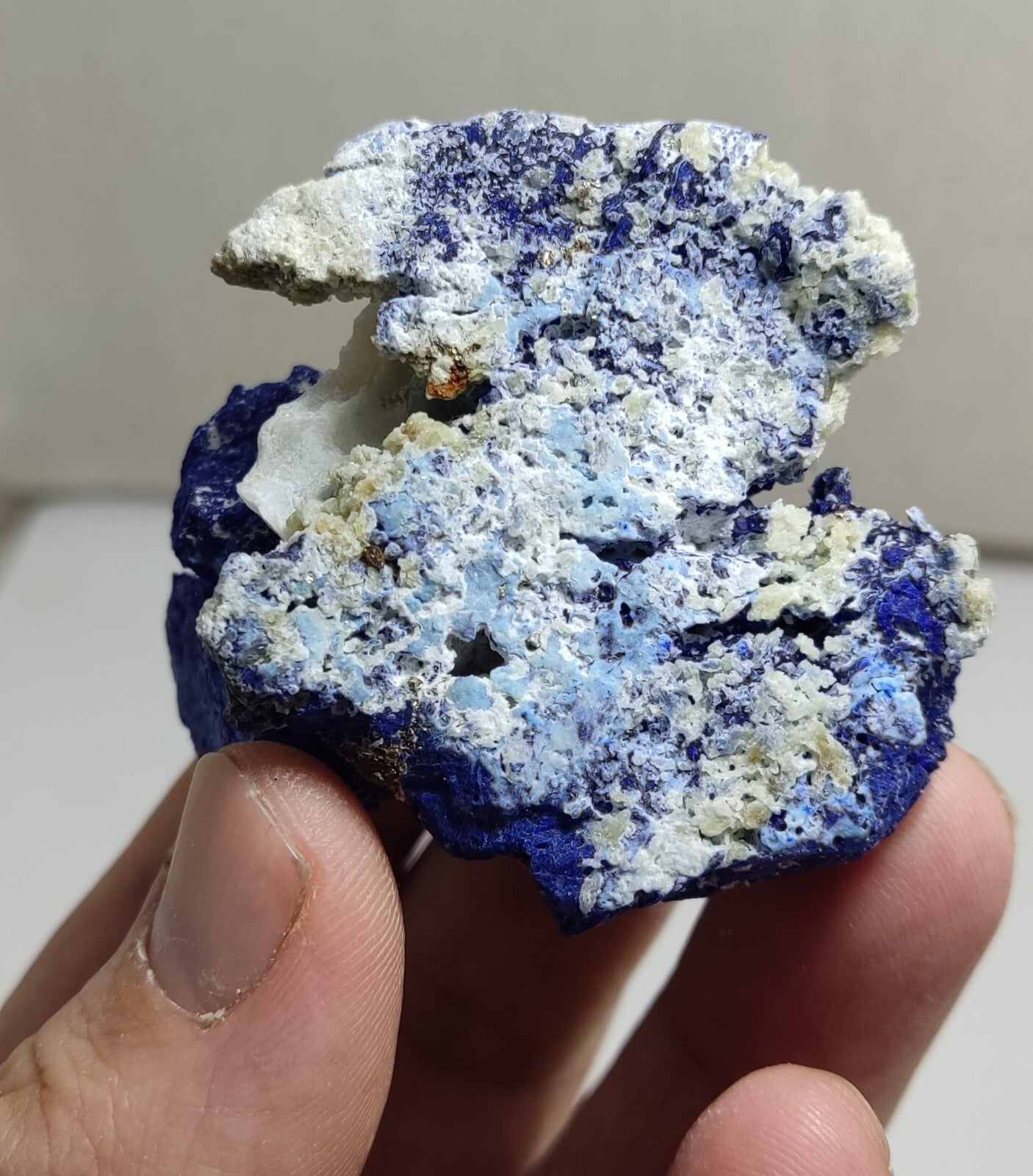 Natural Partly Fluorescent Lazurite On Matrix 81 grams