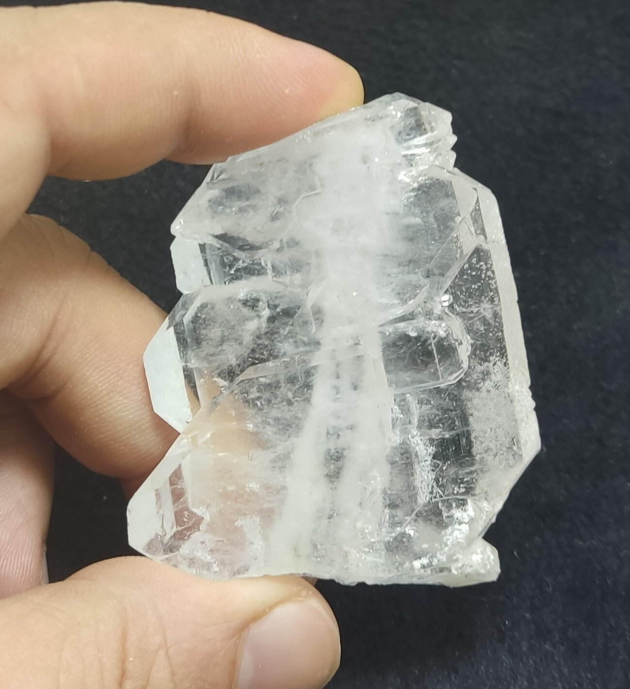An Aesthetic Natural beautifully terminated faden Quartz specimen 52 grams