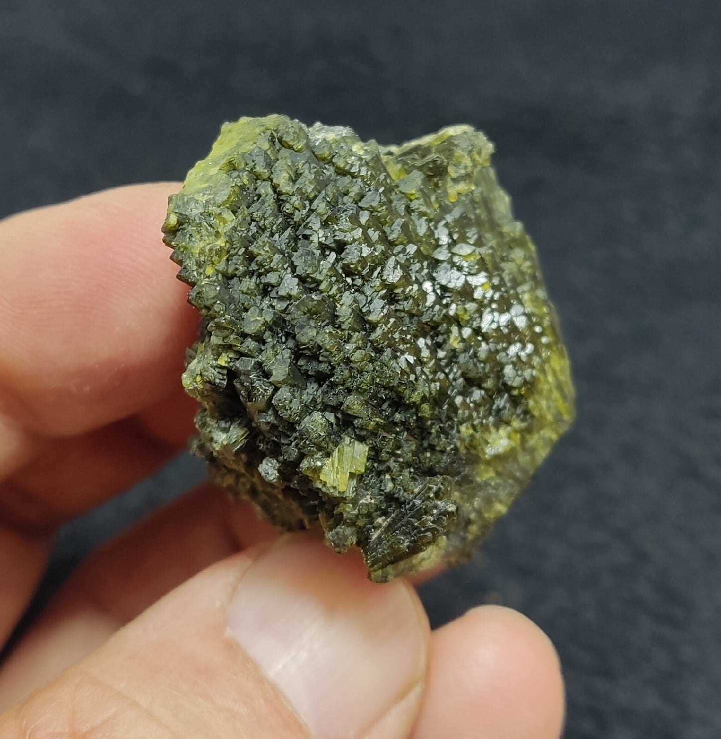 Single natural Epidote Crystal spray formations 54 grams