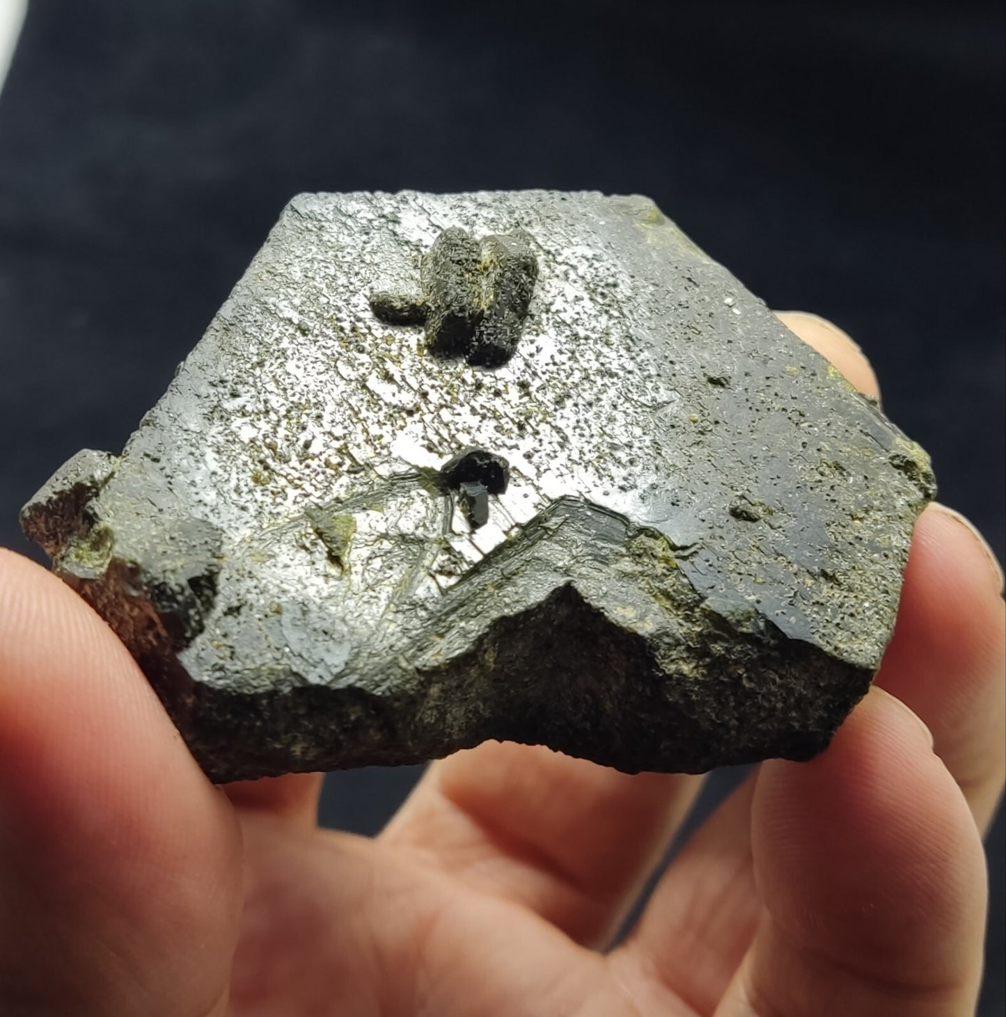 An Aesthetic Natural terminated epidote crystal specimen 111 grams