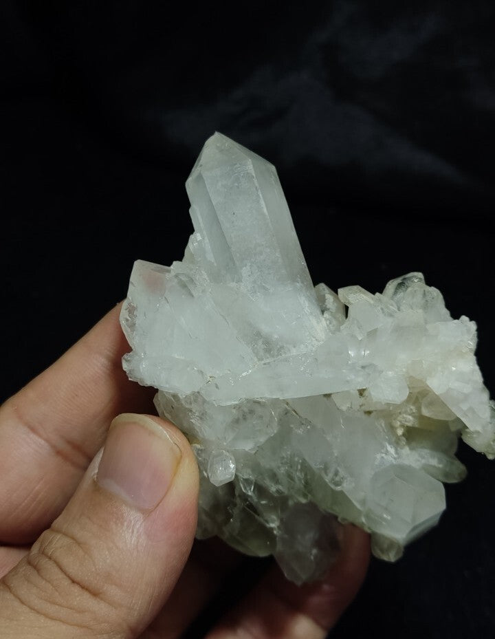 Natural Chlorite quartz Cluster specimen  143 grams
